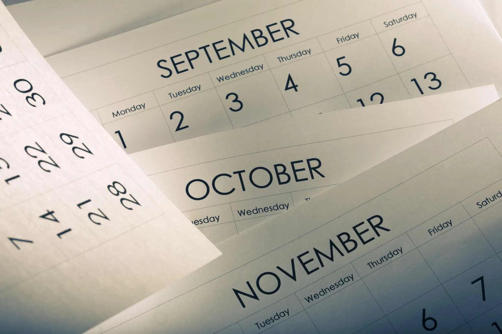 Calendar pages